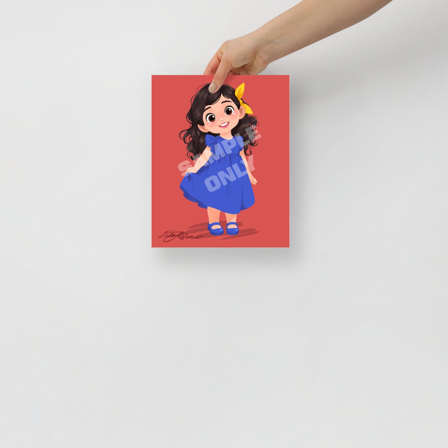 Hand-Drawn, Lil Gigils Personalized Commission with 8"x10" Print DEPOSIT