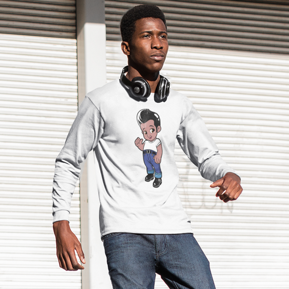 Oiriginal Men's White Champion Long Sleeve Shirt