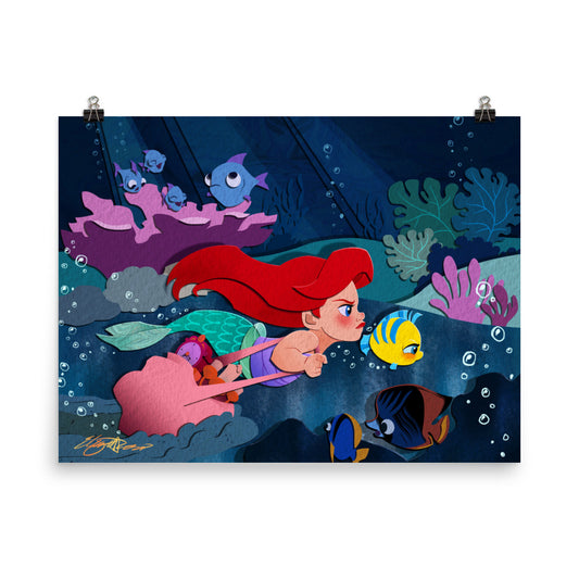 "Just Keep Swimming" | Poster Print Open Edition