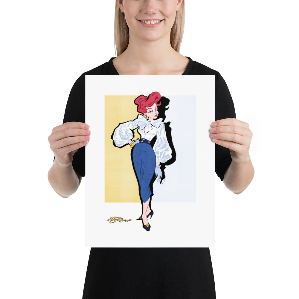 "Deep Blue Elegance" | Poster Print Open Edition