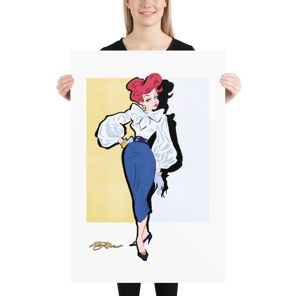 "Deep Blue Elegance" | Poster Print Open Edition