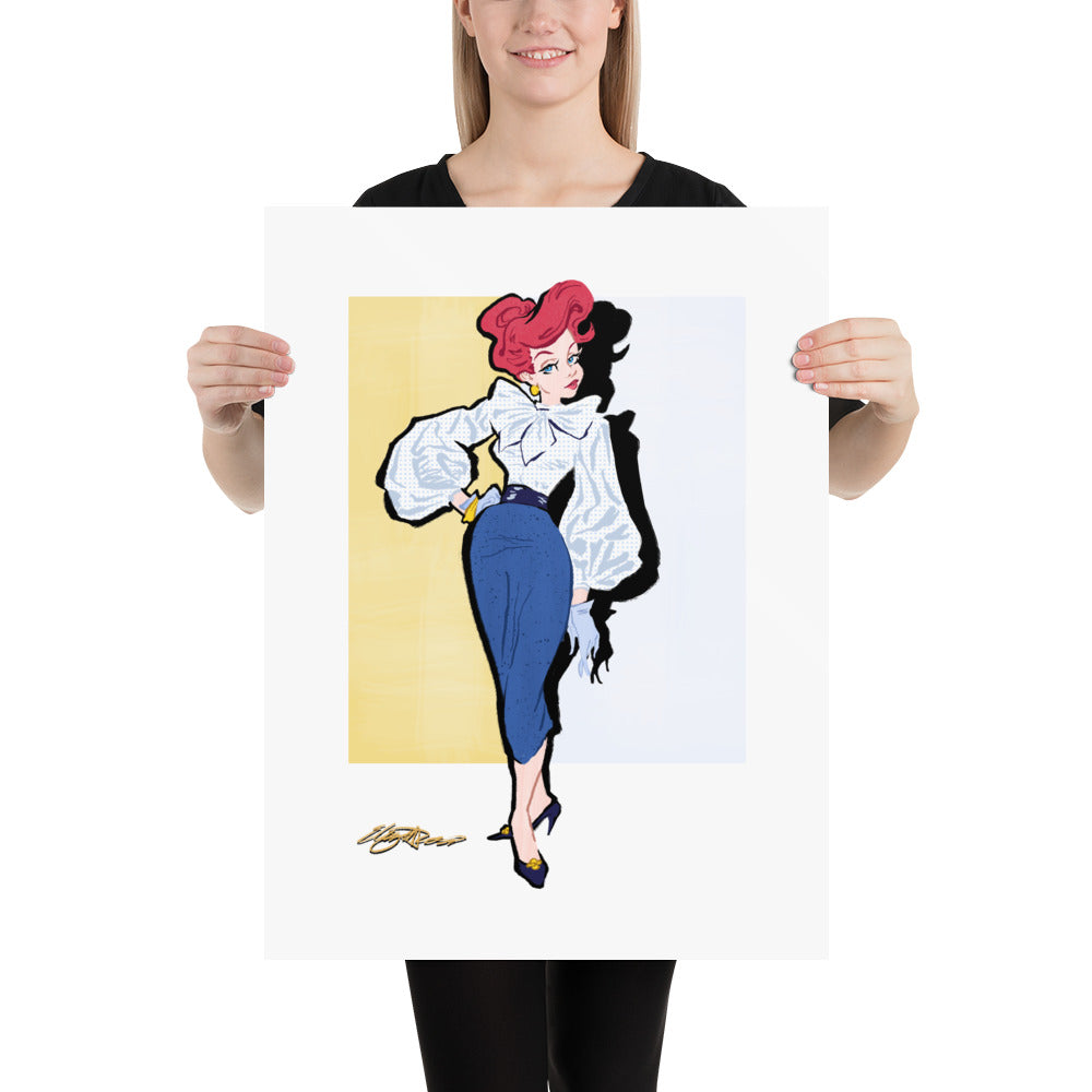 "Deep Blue Elegance" | Poster Print Open Edition