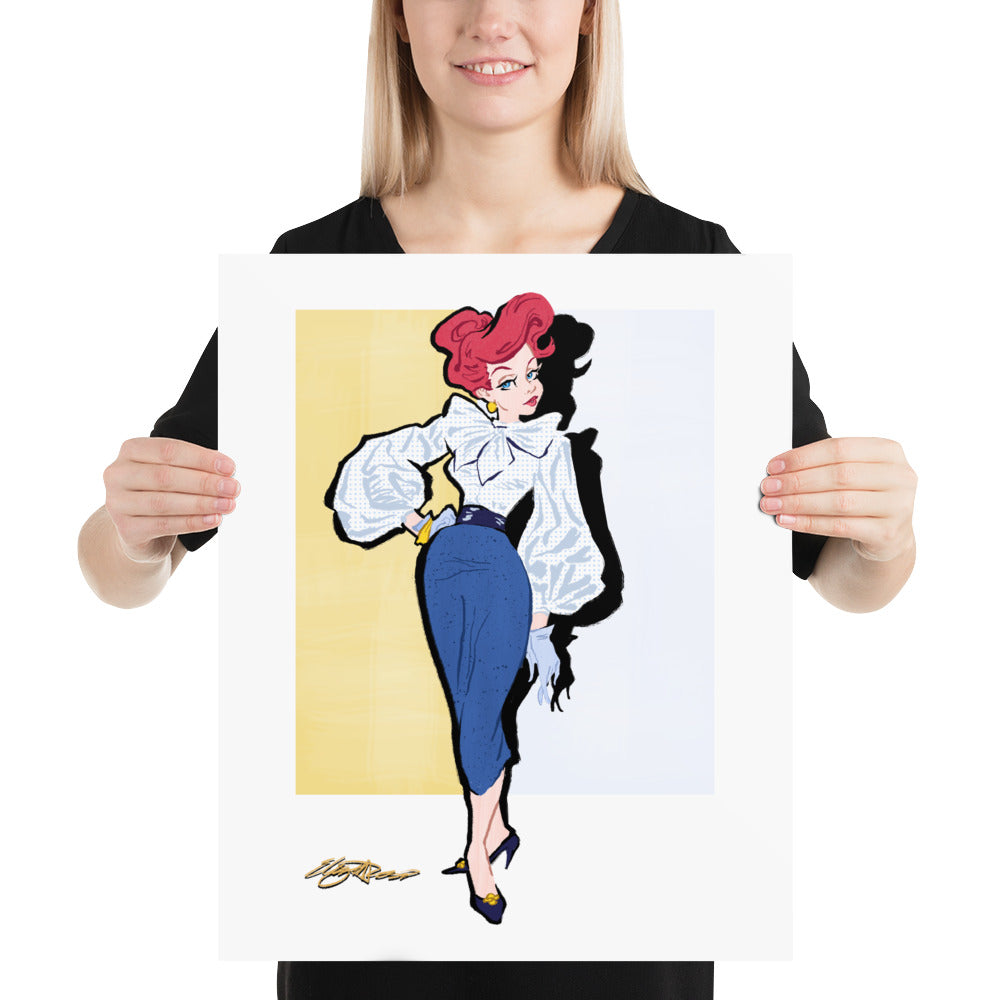 "Deep Blue Elegance" | Poster Print Open Edition