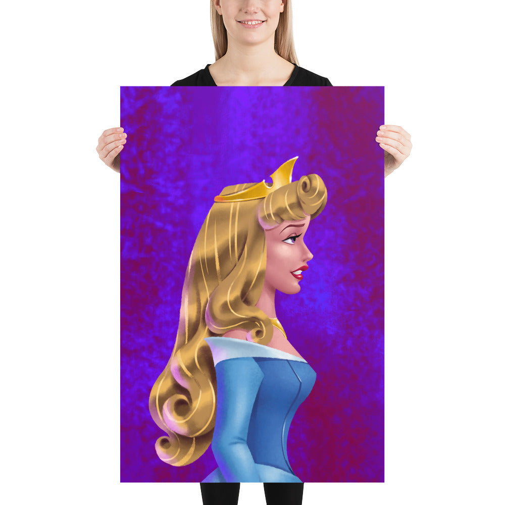 "Princess Profile Aurora Blue" | Signed and Numbered Edition