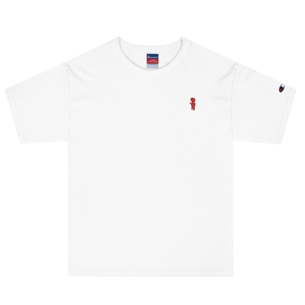 Red Icon Embroidered Men's Champion T-Shirt